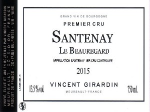 Santenay 1er cru Le Beauregard 2016